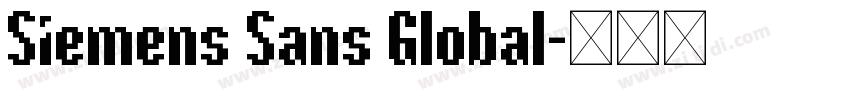Siemens Sans Global字体转换